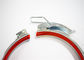 80mm - 600mm Stainless Steel Quick Release Tube Clamp With Rubber Lined