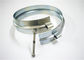Sliver Metal Wide Pipe Clamp Galvanized Stainless Steel Tube Connection Circle Head