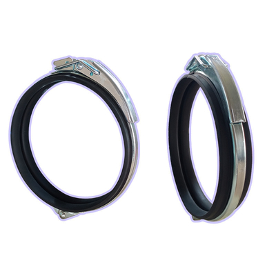 Galvanized Stainless Clips Dust Collection System Rapid Lock Pull Ring Duct Clamp