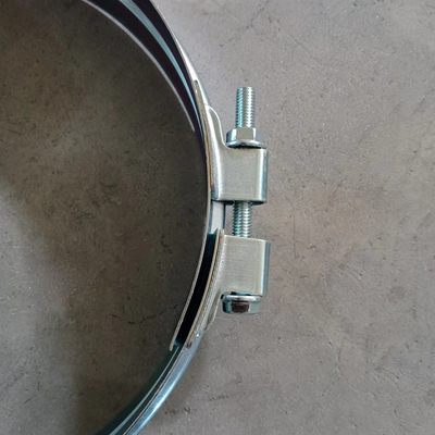 Havc Duct System Spiral Duct Clamp Rapid Lock Carbon Steel Wide Ring Clamps
