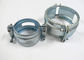 High Rise No Hub Coupling Galvanised Pipe Clamps , Type F Clip Drive Rubber Pipe Clamp