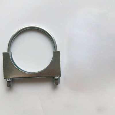 Galvanized Steel Auto Spare Parts 2.5&quot; U Bolt Type Clamp For Piping Clamp