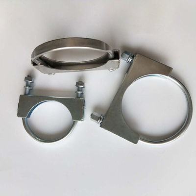Galvanized Steel Light Duty Electro Muffler U Type M8 M10 Bolt Clamps Auto Spare Parts