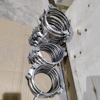 150mm Stainless Steel 304 Bolt Heavy Duct Pipe Clamps For Rust Resistance