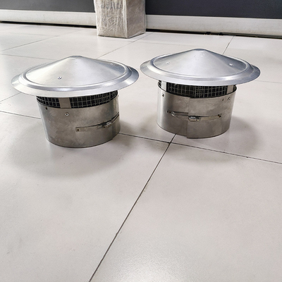Galvanized Round Cone Top Chimney Cap With Screen Fireplace Exhaust Cap Adjust