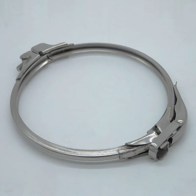 SUS304 Quick Release Heavy Duty Steel Pipe Clamps With Gasket
