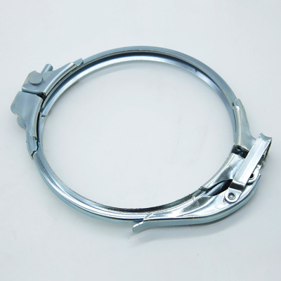 Flange Pipe Compatible Heavy Duty Pipe Clamps Galvanized Finish 1.0mm Thickness