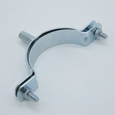 Pipeline Connectors Clips Adjustable Galvanized Pipe Clamp Hanging Hoop With M8 Nut
