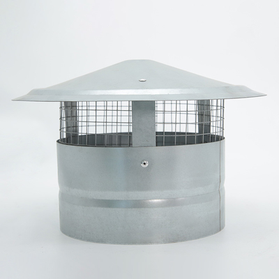 Fireplace Chimney Cap Galvanized Rain Cap Outdoor Stove Pipe Topper Mesh Chimney Flue Cover Vent Flue For Family Kitchen Cooking