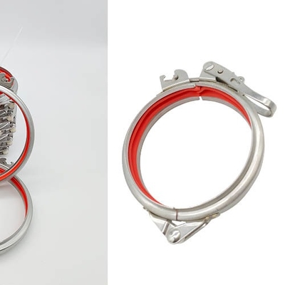 OEM 100mm Quick Release Pipe Clamp Stainless Steel / Carbon Steel With Sealing
