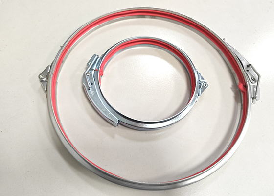 Dust Collection System Ductwork Round Clamps - Zinc Plated DX51D+Z275 Material