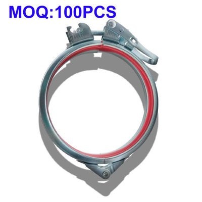 Air Duct Quick Release Rapid Pull Ring Duct Pipe Clamp Galvanized Pipe Clamp