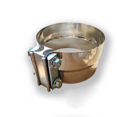 5 Inch 0.5mm Thickness 304 Stainless Steel Round Reducing Exhaust Pipe Clamp Muffler Clamp