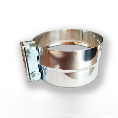 5 Inch 0.5mm Thickness 304 Stainless Steel Round Reducing Exhaust Pipe Clamp Muffler Clamp