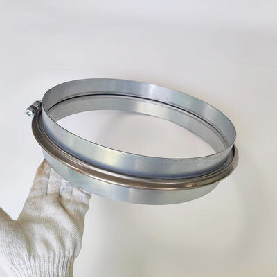 250mm Polished Zinc Duct Clamp Ventilation Duct  Galvanized Bolt Duct Hose Clamp