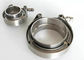 Stainless Heavy Duty Pipe Clamps Exhaust Type V Band Clamp Flat Flange