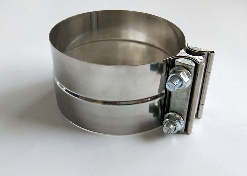 Auto Part Split Pipe Clamp Stainless Steel Lap Joint Exhaust Band Clamp