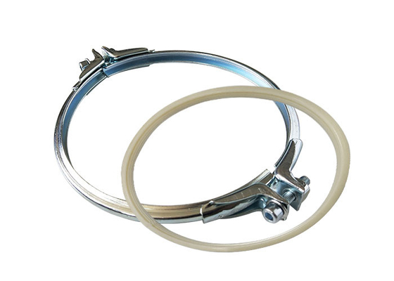 Heavy Duty Galvanized Steel Pipe Clamps With Silicone/EPDM Sealing Ring