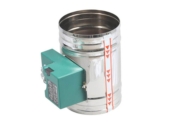 Powder Coat Duct Zone Dampers Stainless Steel / Galvanized Sheet With Seal Ring