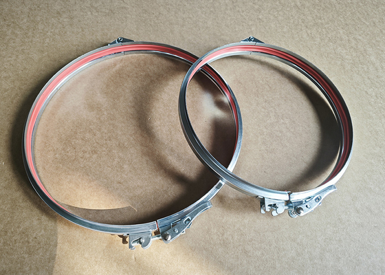 Air Duct Deepdrawing Heavy Duty Pipe Clamps 80mm Galvanized