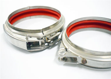 Roll Stamping Quick Release Pipe Clamp Galvanized With 80mm ~ 600mm Diameter