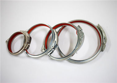 High Sealing Ability Quick Release Pipe Clamp Circle Shape Deepdrawing Thickness 1 ~1.2mm