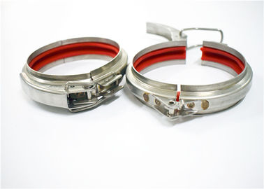 Roll Stamping Galvanized Pipe Clamp White Silver Manual Operation For Dust Removal