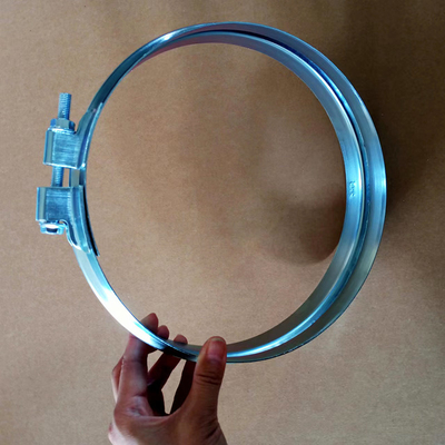 Ventilation Air Duct Metal Steel Galvanized Pipe Bolt Wide Clamp