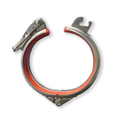 SUS304 Quick Release Pipe Clamp Rapid Lock Duct Ring Drum Locking Ring Clamps