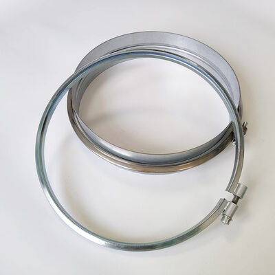 Galvanized Adjustable Bolt Type Flange Clamp For Duct Connection
